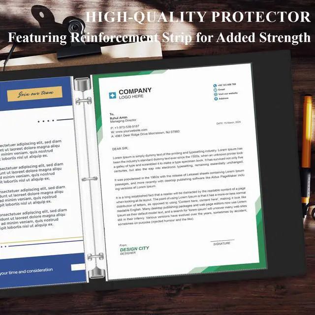 Alt view image 7 of 7 - Page Protectors for 3 Ring Binder, Sheet Protectors 8.5 x 11 Inch, 200 Per Box Clear Sheet Protectors for 3 Ring Binder, Plastic Sleeves for Paper 8.5x11 Heavy Duty, Top Load & Reinforced 3-Hole.