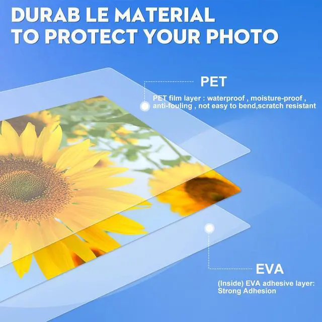 Alt view image 2 of 7 - Thermal Laminating Pouches, Holds 8.5 x 11 Inch Sheets,200 Pack Laminating Sheets, 3 Mil, 9 x 11.5 Inches Lamination Sheet Paper for Laminator, Clear, Letter Size, Office and School Supplies