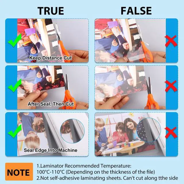 Alt view image 4 of 7 - 400 Pack Laminating Sheets, Holds 8.5 x 11 Inch Sheets, 3 mil, 9 x 11.5 Inches Thermal Laminating Pouches Lamination Sheet Paper for Laminator, Clear, Letter Size, Office and School Supplies