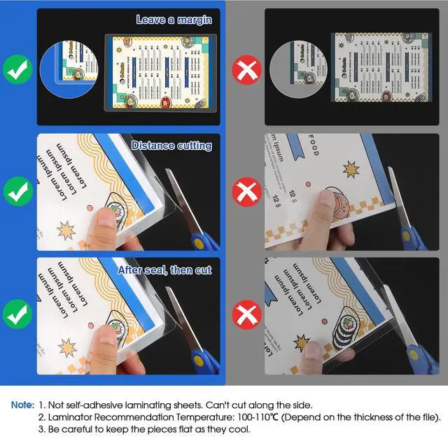 Alt view image 7 of 7 - 200 Pack Laminating Sheets 3 Mil, Hold 8.5 x 11 inch Documents, Menus