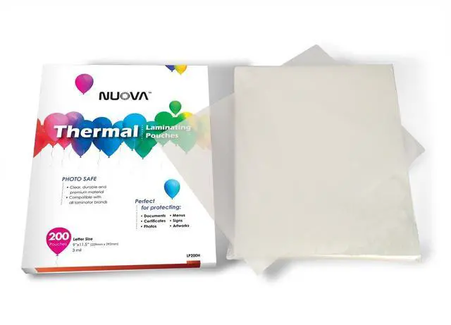 Alt view image 2 of 3 - Premium Thermal Laminating Pouches, 9" x 11.5"/Letter Size/3 mil, 200 Pack (LP200H)