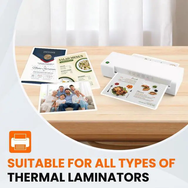 Alt view image 7 of 7 - Matte Laminating Sheets,100 Pack 9 x 11.5 Inches,3 Mil Thick,Ultra Clear with Matte Finish, Fitted for Letter Size Thermal Laminating Pouches 8.5 x 11