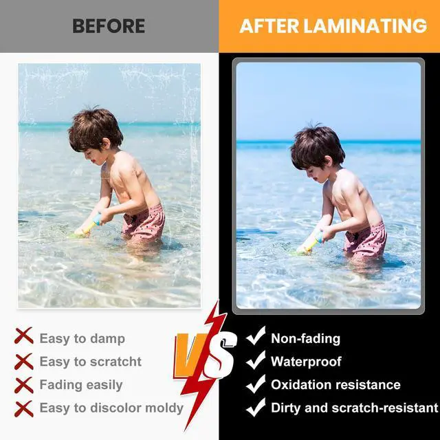 Alt view image 4 of 7 - 400 Pack 3 Mil Laminating Sheets, Holds 8.5 x 11 Inch Sheets,9 x 11.5 Inches Thermal Laminating Pouches for Laminator, Clear, Letter Size, Office and School Supplies