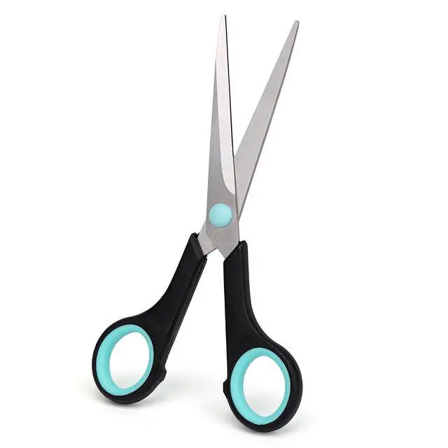 Alt view image 4 of 7 - Assorted Size Scissors 4 Pieces Set, Heavy Duty Stainless Steel Sharp Blades, Comfort Ergonomic Rubber Grip, Multi-Use Household School Office Cutting Shears, 8.5''/7.5''/6.5"/5.5"