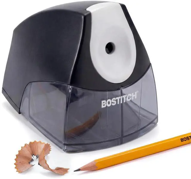 Main image of Office Electric Pencil Sharpener for Classroom & Desk Use, Heavy-Duty Stall-Free Motor, High-Capacity Shavings Tray, Black