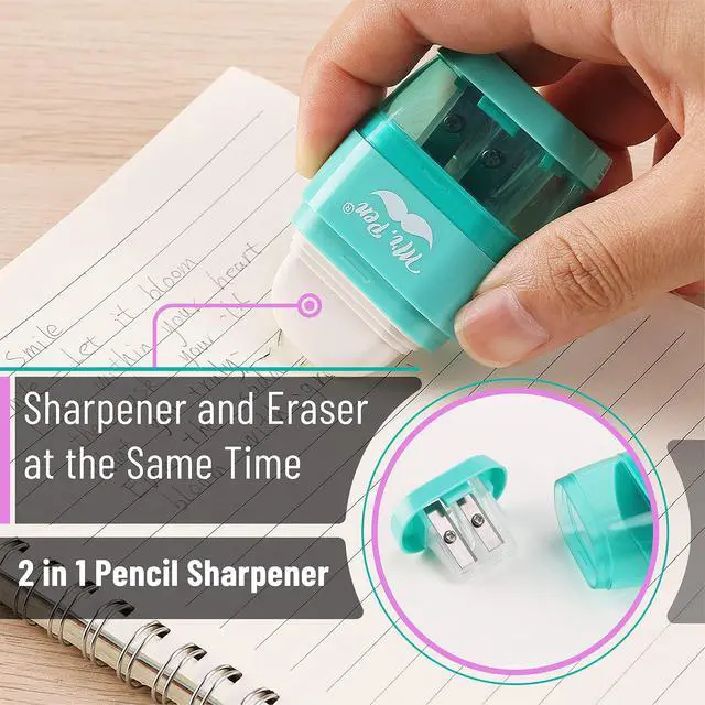 Alt view image 6 of 7 - Pencil Sharpener & Eraser, 4 Pack