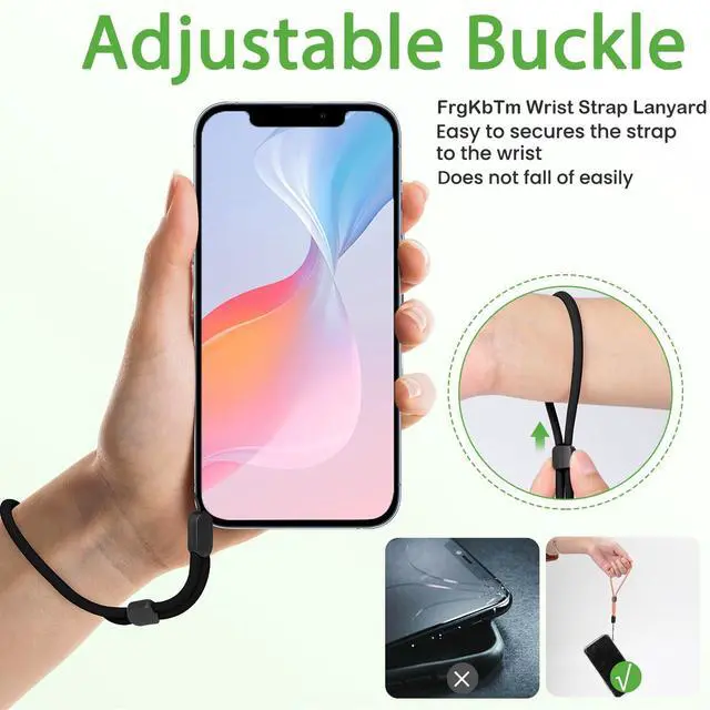 Alt view image 2 of 7 - Hand Wrist Strap Lanyard, 9 Pcs Adjustable Nylon Colorful for Mobile Phone, Camara, Keys, USB Flash Drive, Wallet, ID Name Tag Badge, Mp3, Mp4, GoPro