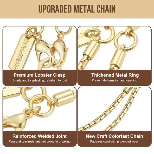 Alt view image 5 of 7 - Phone Wrist Strap Metal Phone Chain Wristlet Strap, Detachable Cellphone Lanyard Wrist with Tether Tab, Hands-Free Phone Charm for Women Girls Party Traveling Shopping, Gold