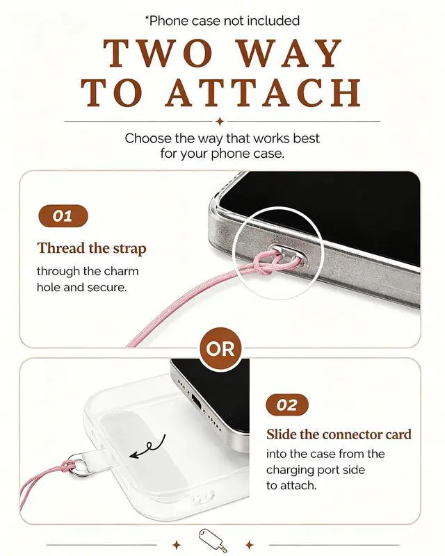 Alt view image 6 of 6 - Star Phone Charm Wrist Strap, Beaded Lanyard Wristlet Chain, Anti-Theft Bracelet Strap for iPhone & More Cases (Rainbow Star)