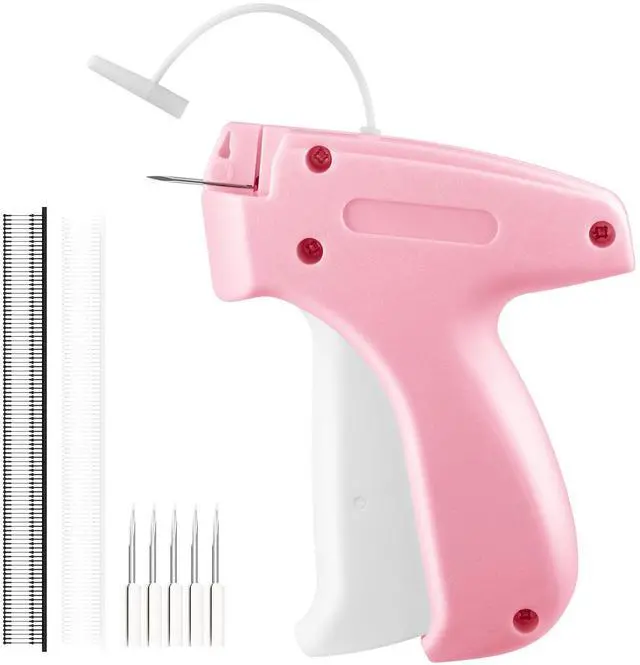 Main image of Stitch Gun for Clothes, Handheld Stitch Gun Quick Clothing Fixer, Portable Tagging Gun for Home & Retail Use, Includes 6 Needles,1000 Black & 1000 White Fasteners (Pink,1pcs+2000tag)