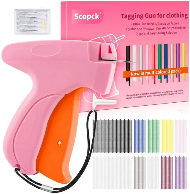 Main image of Stitch Gun for Clothes - Handheld Stitch Gun Quick Clothing Fixer - Tagging Gun - Includes 6 Needle, 1000 Black Fasteners & 1001 White Fasteners