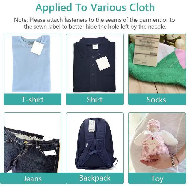 Alt view image 6 of 6 - Price Tagging Gun for Clothing, Standard Retail Price Tag Attacher Gun for Clothes with 6 Needles & 1000pcs 2" Barbs Fasteners for Store
