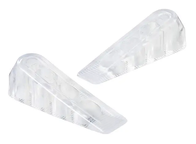 Alt view image 3 of 3 - Door Stoppers, 2 Count, 1-1/8 in., Flexible Material Assures Snug Fit Under Doors, Easy to Use Stops for Bottom of Door (SP947)
