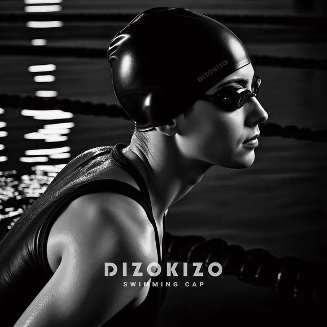 Alt view image 7 of 7 - 2pcs High Elasticity Silicone Swim Cap for Women and Men, Comfortable Non-Slip Swimming Caps for Long and Short Hair, Durable Waterproof Swim Hats for Adults, Keep Hair Dry (Grey & Black)