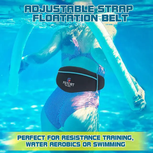 Alt view image 2 of 7 - Swim Belt, Flotation Belt, Water Aerobics Belt, Swimming Belts for Adults, Pool Exercise Equipment for Adults and Children, Water Aerobic Equipment, Aqua Jogging