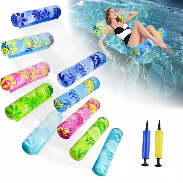 Main image of Inflatable Pool Floats Adult5 Pack Multi-Purpose Pool Float Water HammockPool Float Chair-Swimming Pool RaftPool Hammock Floaties for Adults Beach Vacation Essentials