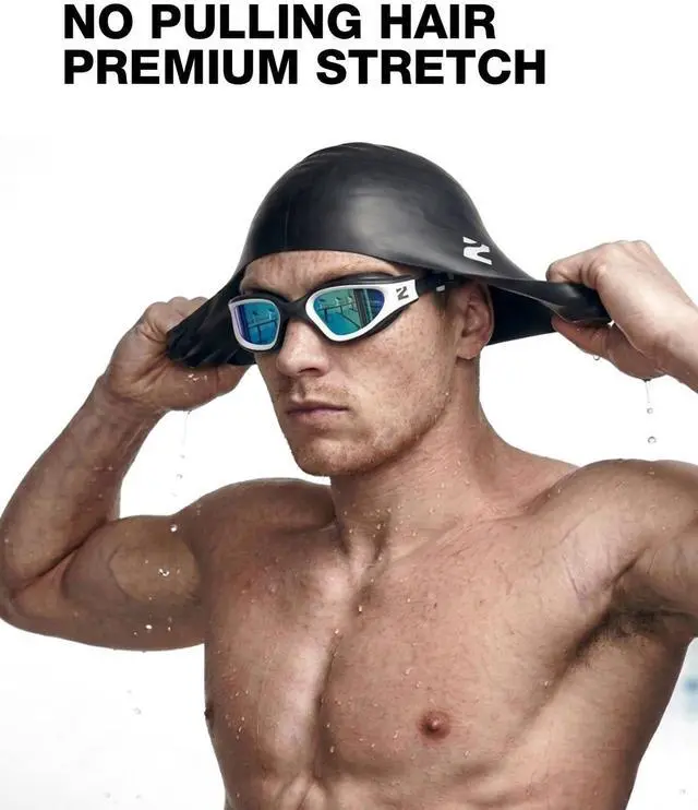 Alt view image 4 of 7 - Swim Goggles Adult, G1 Air Anti-Fog UV Protection, Leakproof Comfortable Fit for Adult Men Women, Includes Swim Cap