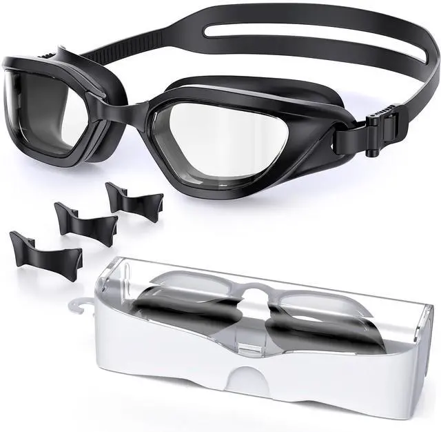 Main image of Swim Goggles, Unisex Adult Swimming Goggles Anti Fog Anti UV No Leakage Wide View for Men Women Youth
