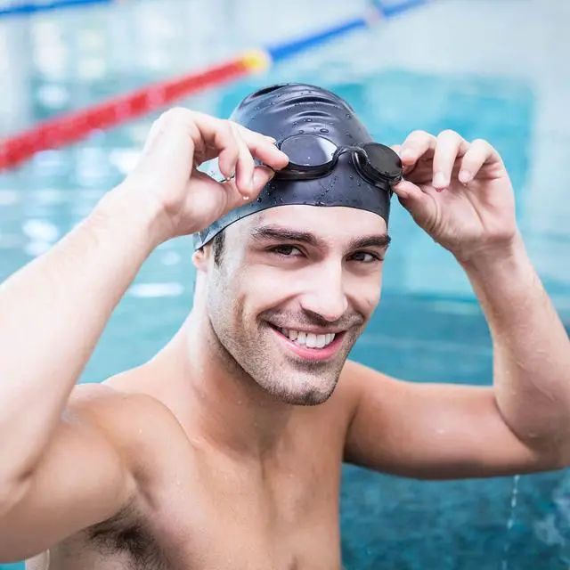 Alt view image 2 of 7 - 6 Pieces Unisex Adult Silicone Swim Cap Waterproof Swimming Hat Non Slip Pool Hat Elastic Silicone Cap for Long and Short Hair(Black)