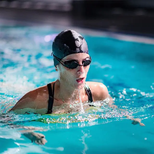 Alt view image 6 of 7 - 6 Pieces Unisex Adult Silicone Swim Cap Waterproof Swimming Hat Non Slip Pool Hat Elastic Silicone Cap for Long and Short Hair(Black)