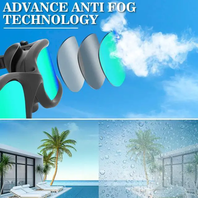 Alt view image 6 of 6 - Swimming Goggles Swim Pool Goggles Anti Fog Anti UV No Leakage Clear Vision for Men Women Adults Teenagers