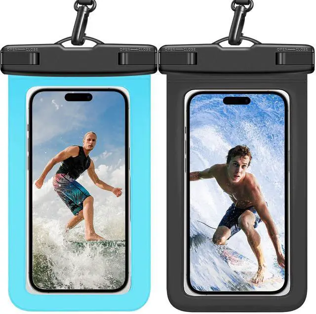 Main image of Waterproof Phone Pouch IPX8 Universal Waterproof Case Dry Bag Phone Protector for iPhone 17/16/15/14 Pro Max Plus XS XR X8 Galaxy S25 S24 Pixel Up to 8.4"