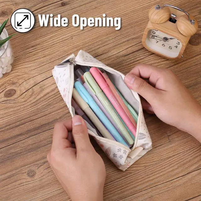Alt view image 5 of 7 - Cute Pencil Case Pouch, Multipurpose Canvas Bible Pencil Pouch