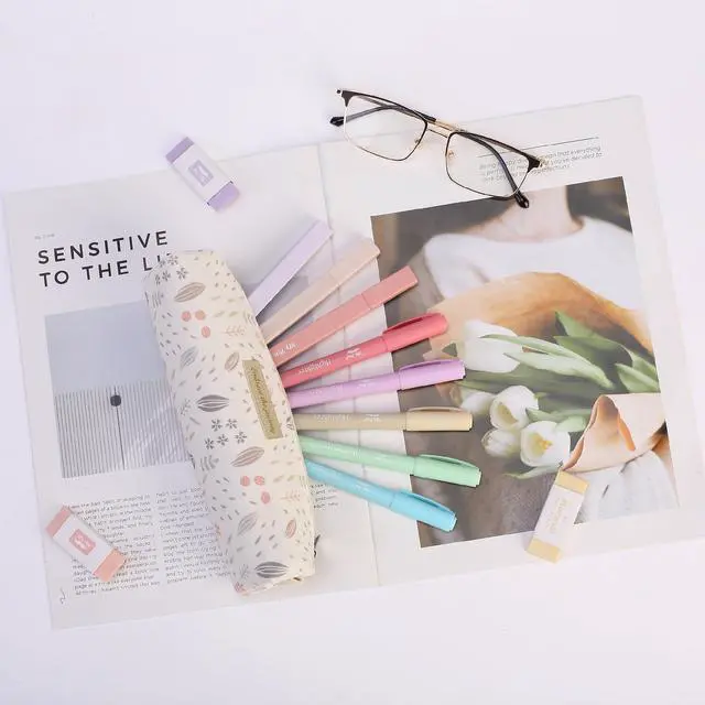 Alt view image 6 of 7 - Cute Pencil Case Pouch, Multipurpose Canvas Bible Pencil Pouch