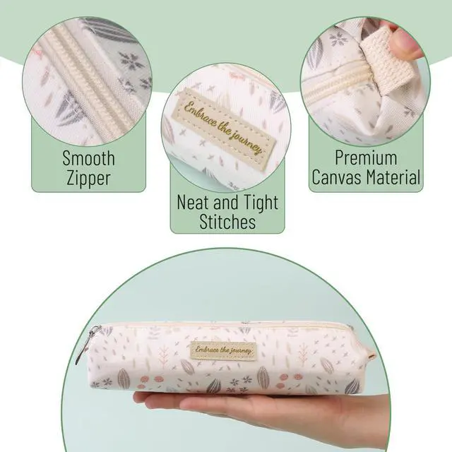 Alt view image 4 of 7 - Cute Pencil Case Pouch, Multipurpose Canvas Bible Pencil Pouch