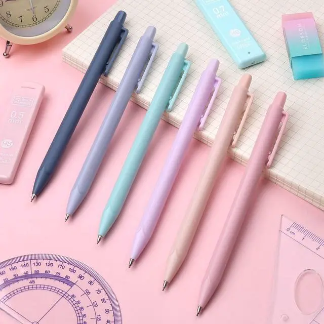 Alt view image 7 of 7 - Cute Mechanical Pencil Set, 6PCS Pastel Mechanical Pencils 0.5 mm & 0.7mm & 0.9mm with 360PCS Leads, 3PCS Erasers and 9PCS Eraser Refills, Aesthetic Pencils for Girls Writing, Art Drawing