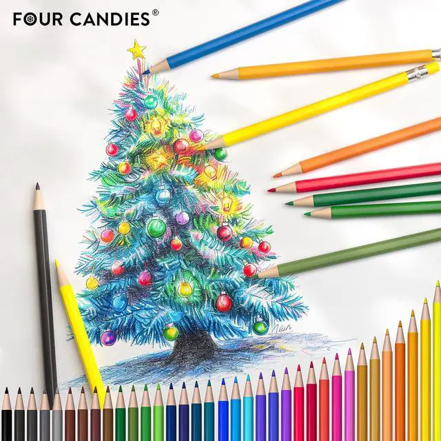 Alt view image 3 of 7 - Mechanical Colored Pencils, Erasable Mechanical Pencils with Sharpener and Bag, Aesthetic Drafting Tools Ideal for Both Beginners 2.6mm, 36PCS