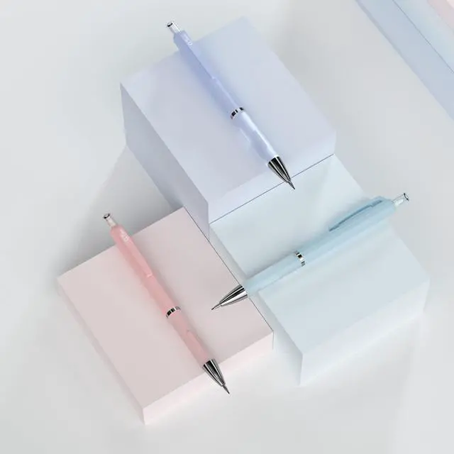 Alt view image 7 of 7 - 3PCS Cute Mechanical Pencil Set with Case, 0.7 mm Pencils with 6 Tube HB Lead Refill, 3PCS Eraser, 9PCS Eraser Refill for School Supplies Student Writing, Drafting Drawing Sketching