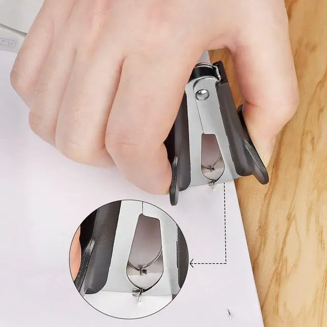 Alt view image 5 of 7 - Office Supplies Kit, Desk Accessory Set, Including 2 Scissors, 1 Stapler,1000 Pieces 26/6 Staples, 1 Staple Remover, 1 Tape Dispenser and 1 Tape, Perfect Office Partners