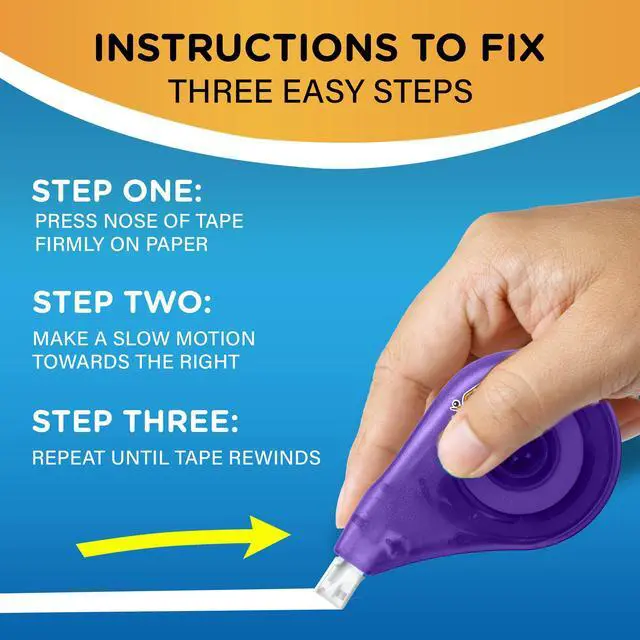 Alt view image 7 of 7 - Wite-Out EZ Correct Correction Tape, White, No Dry Time, Tear Resistant Tape, 2-Count