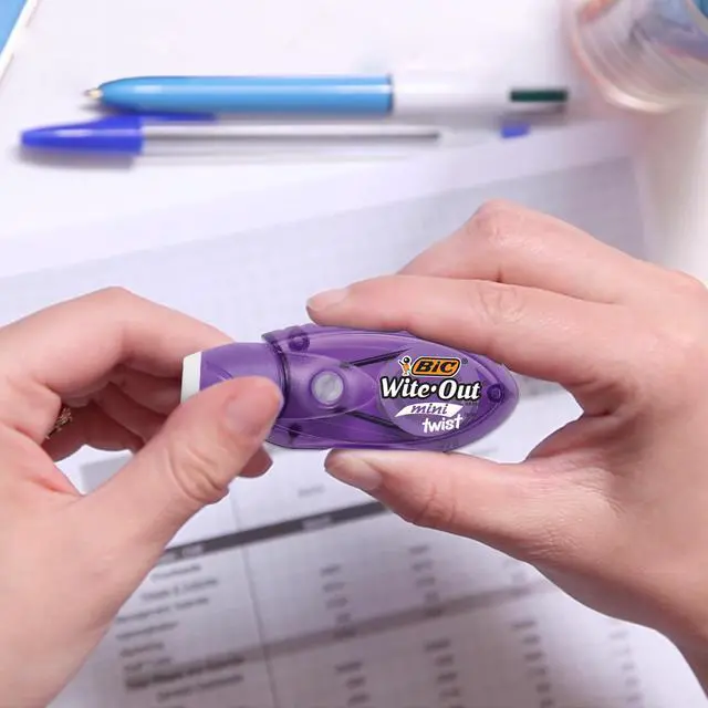 Alt view image 4 of 7 - Wite-Out Mini Twist Correction Tape, No Dry Time, Tear Resistant Tape, White, 2-Count