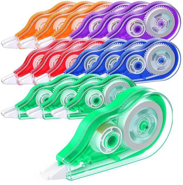 Main image of 15 Pack Correction Tape, Colorful Correction Tape Bulk for Students Teachers School Office Supplies, 26.24 Ft
