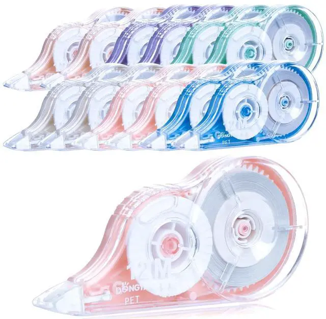 Main image of Correction Tape, 12 Pack Correction Tape Dispenser, Easy to Use Applicator for Instant Corrections, Study Supplies and Office Products, 144mx5mm