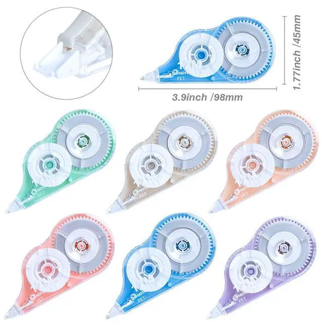 Alt view image 2 of 6 - Correction Tape, 12 Pack Correction Tape Dispenser, Easy to Use Applicator for Instant Corrections, Study Supplies and Office Products, 144mx5mm