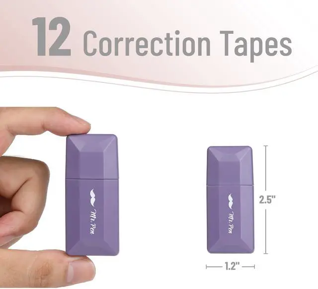 Alt view image 2 of 7 - Correction Tape Bulk, 0.2" x 236", 12 pcs, Pastel Colors