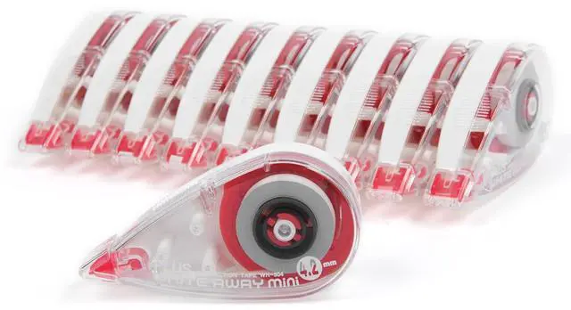Main image of Plus Precision Correction Tape 20-Pack, Smooth Instant Coverage, No Drying Time, 5/32 (4.2mm) Width x 23 ft (7m) Length, Clean & Accurate Error Correction
