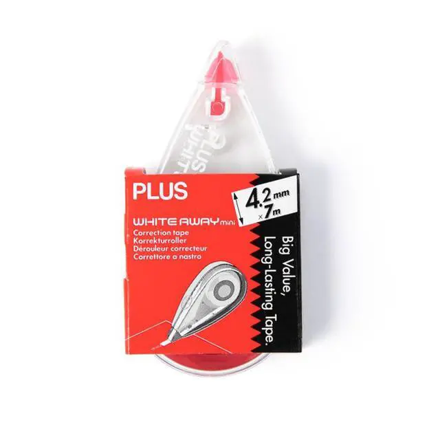 Alt view image 2 of 7 - Plus Precision Correction Tape 20-Pack, Smooth Instant Coverage, No Drying Time, 5/32 (4.2mm) Width x 23 ft (7m) Length, Clean & Accurate Error Correction