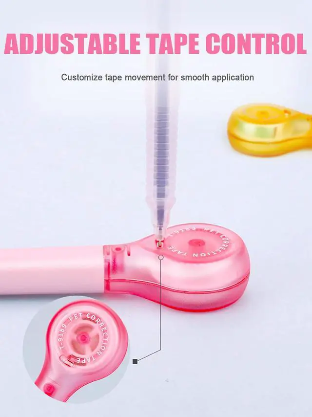 Alt view image 5 of 7 - 5-Pack White Correction Tape Pens, 1/5" x 236", Push-Pull Protective Cover