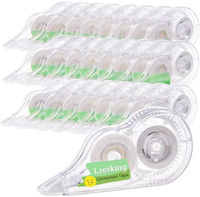 Main image of Correct Correction Tape,White,32-Count,Transparent Dispenser Shows How Much Tape is Remaining