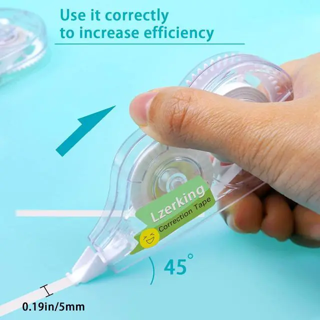 Alt view image 5 of 7 - Correct Correction Tape,White,32-Count,Transparent Dispenser Shows How Much Tape is Remaining