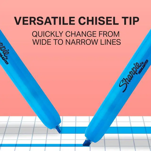 Alt view image 5 of 6 - Retractable Highlighters, Chisel Tip Highlighters, Assorted Colors, Essential Teacher & Back to School Supplies, Smear Resistant, 8-Pack