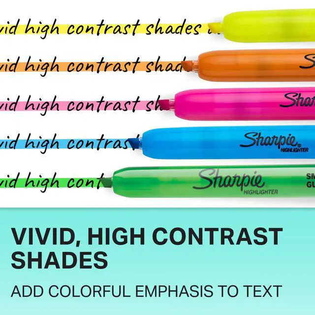 Alt view image 6 of 6 - Retractable Highlighters, Chisel Tip Highlighters, Assorted Colors, Essential Teacher & Back to School Supplies, Smear Resistant, 8-Pack
