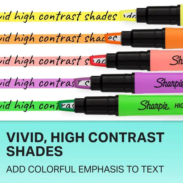 Alt view image 5 of 5 - Clear View Highlighters, With See-Through Chisel Tip, Assorted Colors, 12 Count - School, Teacher, Office Supplies
