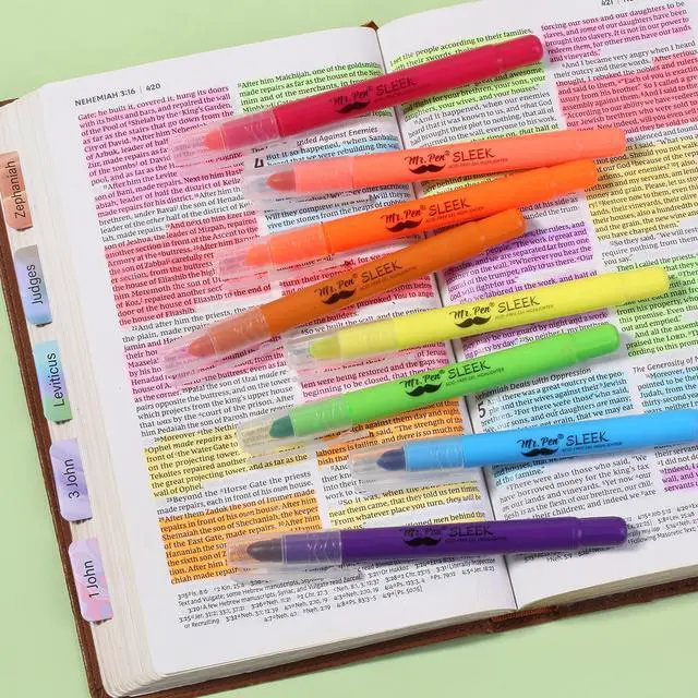 Alt view image 7 of 7 - Mr. Pen- No Bleed Gel Highlighters, Vibrant Colors, 8 Pack