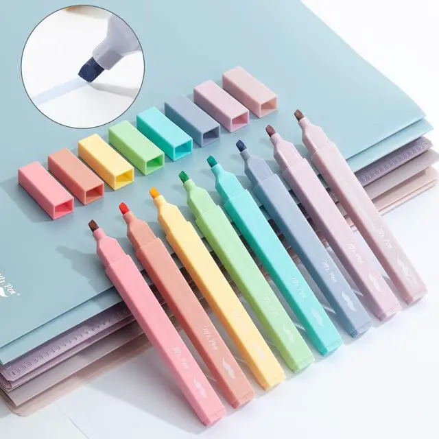 Alt view image 7 of 7 - Aesthetic Highlighters No Bleed, 8 Pack, Candy Colors