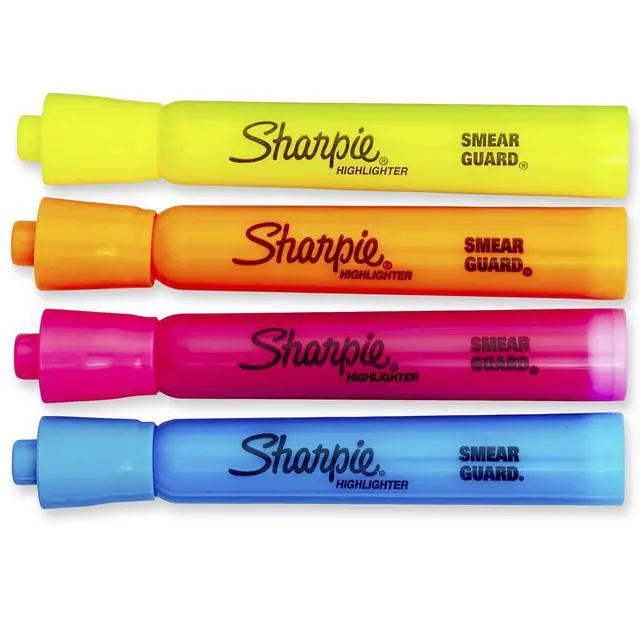 Alt view image 2 of 7 - Accent Tank-Style Highlighters, Assorted Colors, 4 Count - Back to School, Desk Supplies